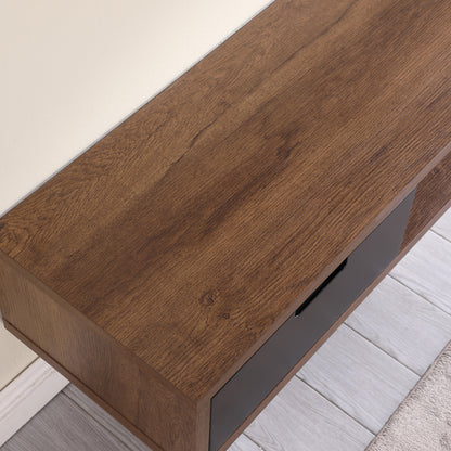 Criterion Air Wall Mount Entertainment Unit 1800mm Dark Oak
