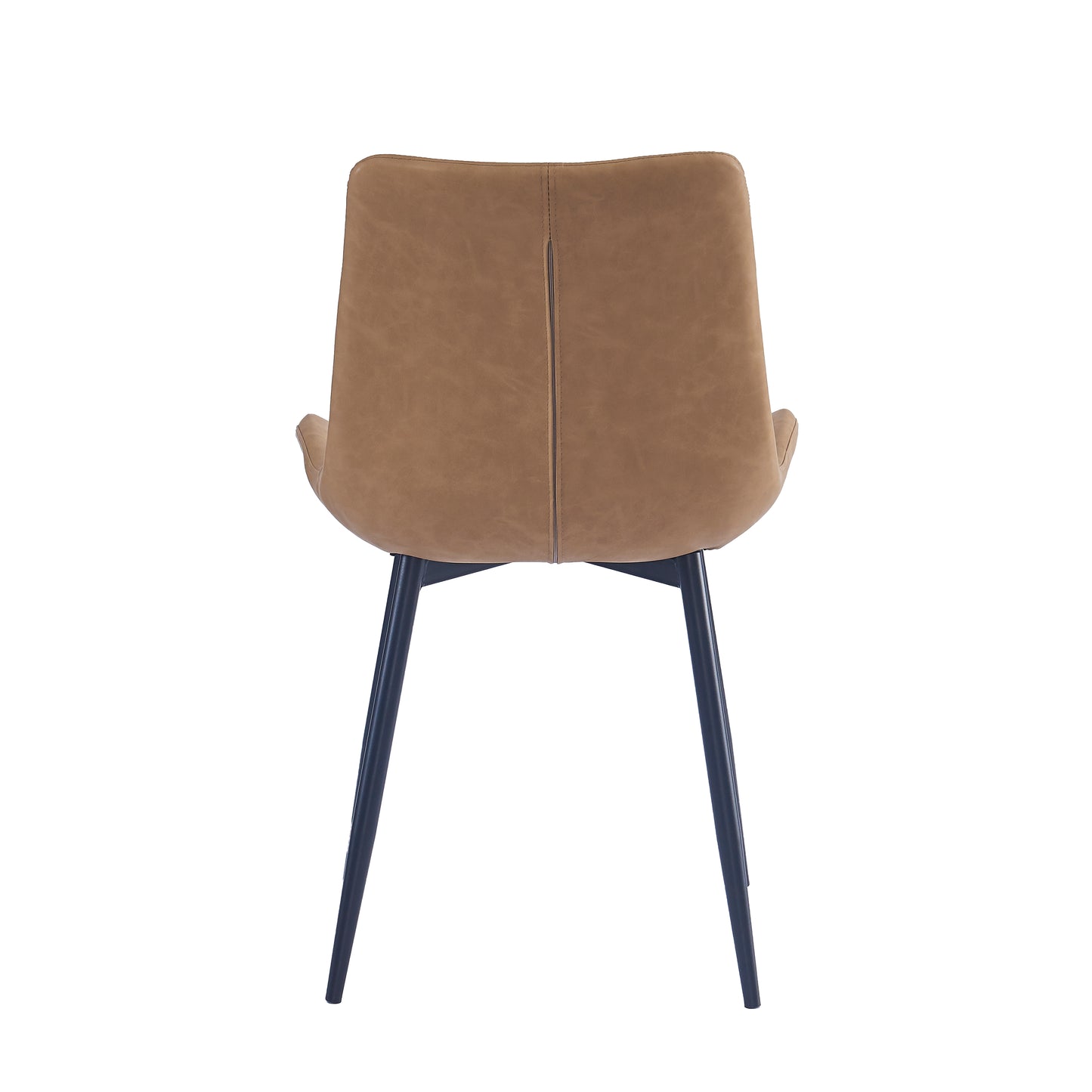 Criterion Apollo Dining Chair 830mm PU Leather Cushioned Seat, Carbon Steel Frame Beige