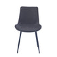 Criterion Apollo Dining Chair 830mm PU Leather Cushioned Seat, Carbon Steel Frame Black