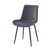 Criterion Apollo Dining Chair 830mm PU Leather Cushioned Seat, Carbon Steel Frame Black