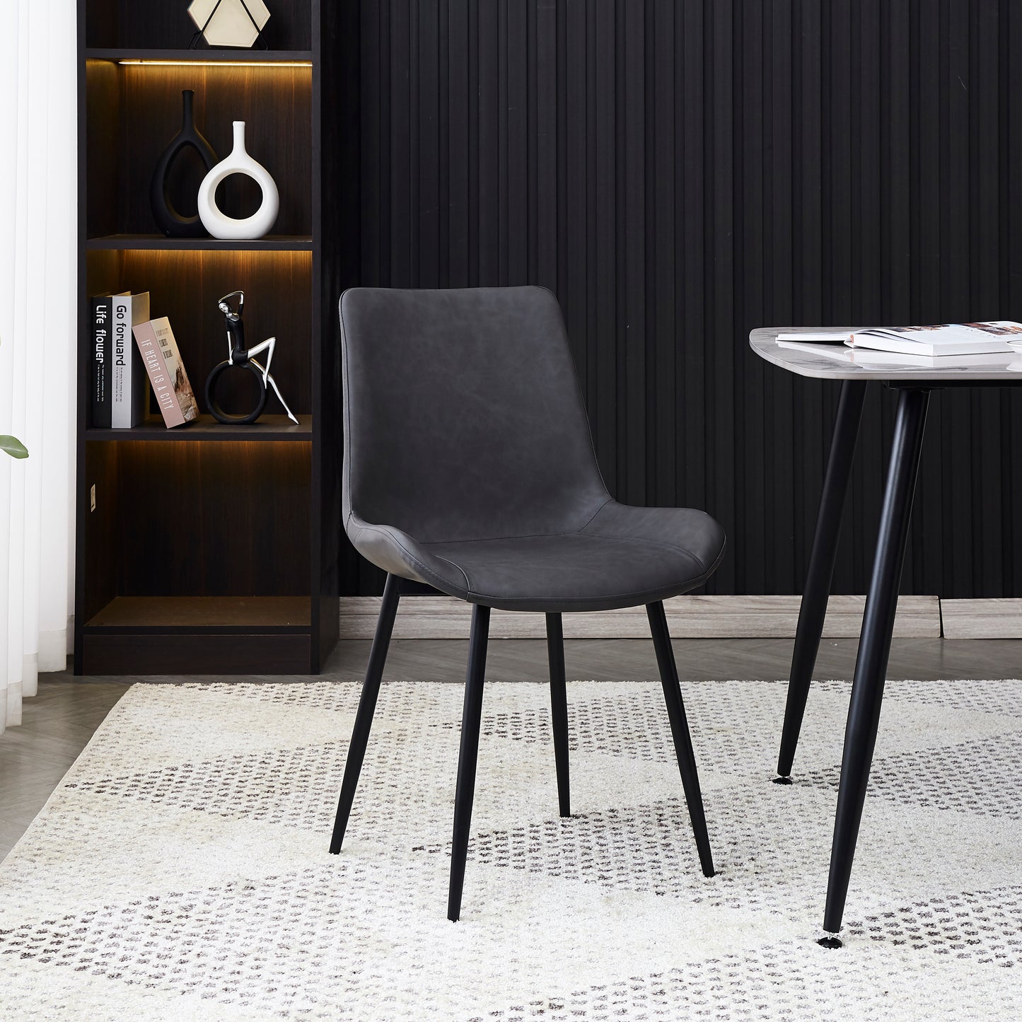 Apollo Dining Chair Dark Grey Lifestyle Image