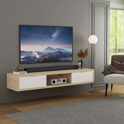Criterion Air Wall Mount Entertainment Unit 1500mm Oak