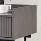 Criterion Bremer End Table 550mm Semi-Assembled, KSK Grey Wood Veneer