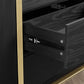 Criterion Capri Buffet Unit, Side Board 1600mm Black Oak Gold