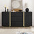 Criterion Capri Buffet Unit, Side Board 1600mm Black Oak Gold