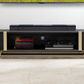 Criterion Capri TV Unit, Entertainment Cabinet 2000mm Low Line Black Oak Gold