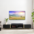 Criterion Capri TV Unit, Entertainment Cabinet 2000mm Low Line Black Oak Gold