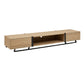 Criterion Capri TV Unit, Entertainment Cabinet 2000mm Low Line Oak Black