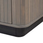 Criterion Eucla Entertainment Unit, TV Cabinet 2000mm Semi-Assembled, Wood Plinth KSK Slate Wood Veneer