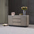Criterion Eucla Buffet, Side Board 1600mm Semi-Assembled, 20mm Laminated Marble Top, Wood Plinth. KSK Slate Wood Veneer