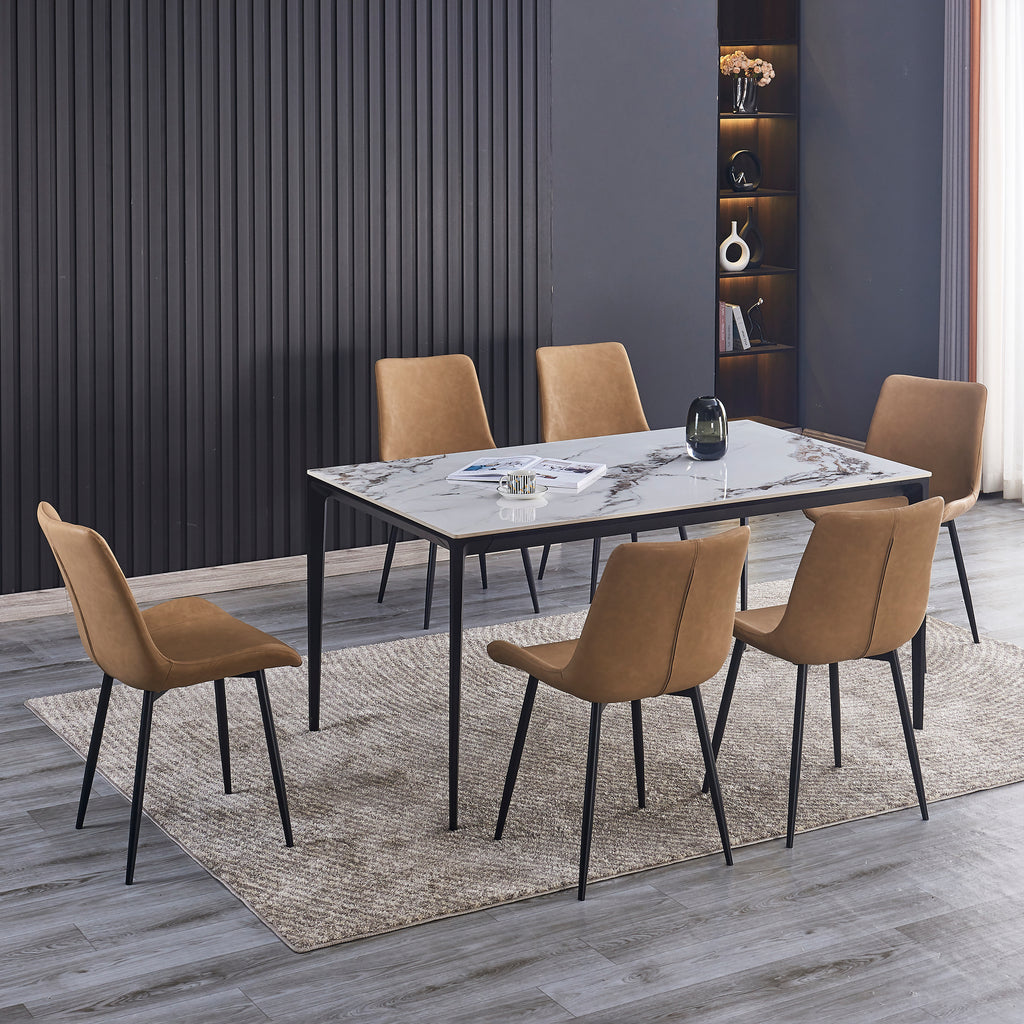 Criterion Cruz Dining Table 1500mm Brown Grey Sintered Stone