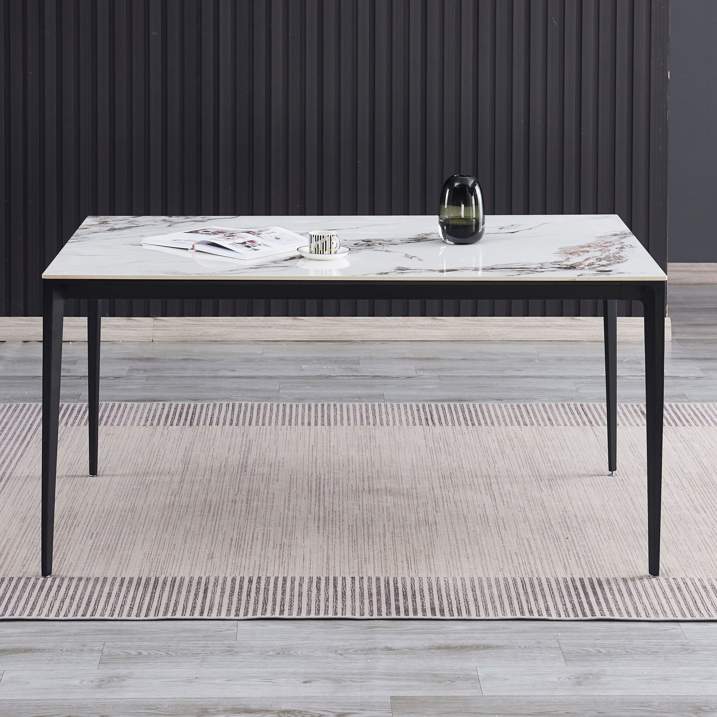 Criterion Cruz Dining Table 1500mm Brown Grey Sintered Stone