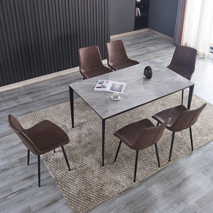 Criterion Cruz Dining Table 1500mm Light Grey Sintered Stone