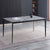 Criterion Cruz Dining Table 1500mm Light Grey Sintered Stone