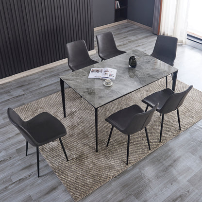 Criterion Cruz Dining Table 1500mm Mid Grey Sintered Stone