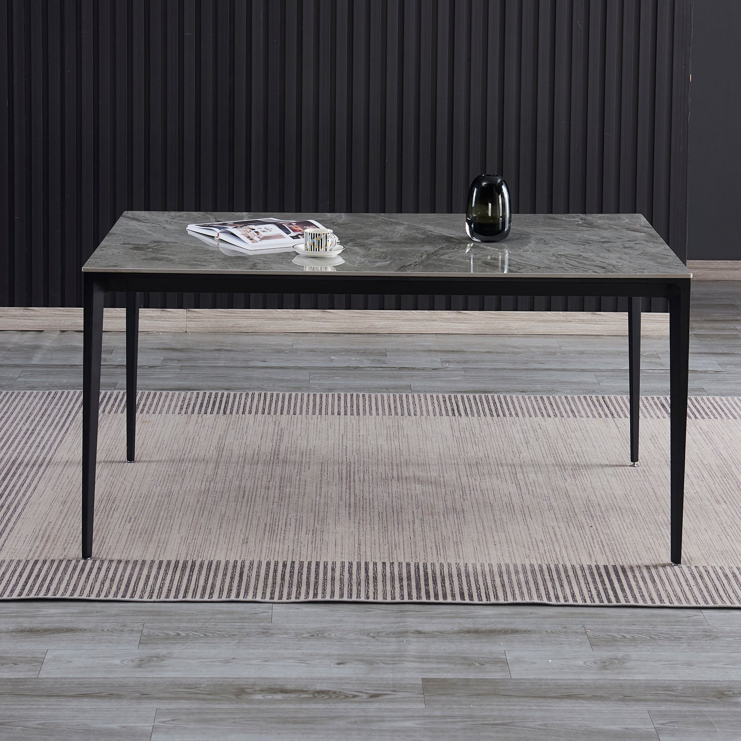 Criterion Cruz Dining Table 1500mm Mid Grey Sintered Stone