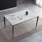 Criterion Cruz Dining Table 1500mm White Grey Sintered Stone