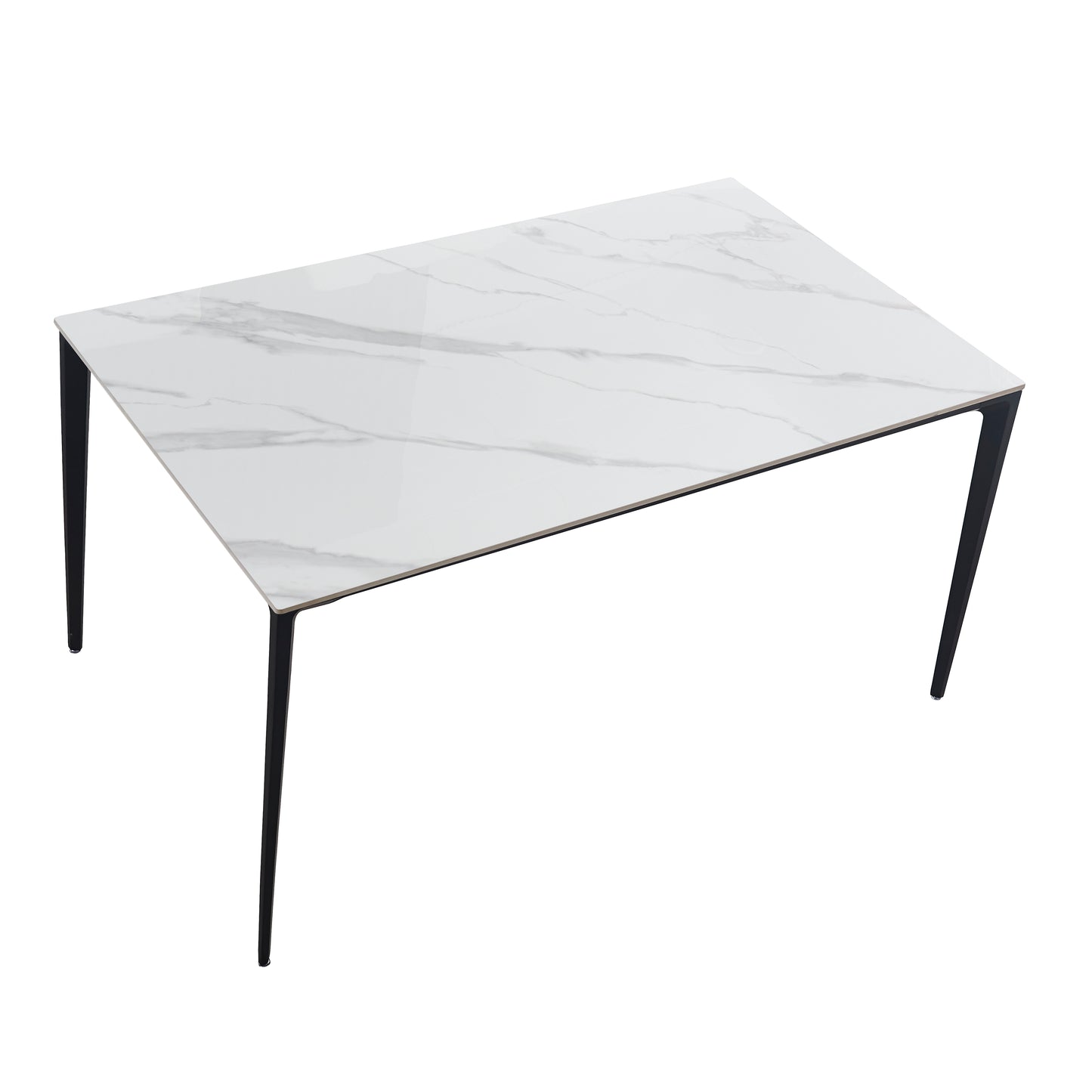 Criterion Cruz Dining Table 1500mm White Grey Sintered Stone