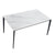 Criterion Cruz Dining Table 1500mm White Grey Sintered Stone