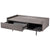 Criterion Bremer Coffee Table 1200mm Semi-Assembled, KSK Grey Wood Veneer