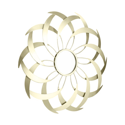 Criterion ARI Mirror 700mm Stylized Leaf Design Gold