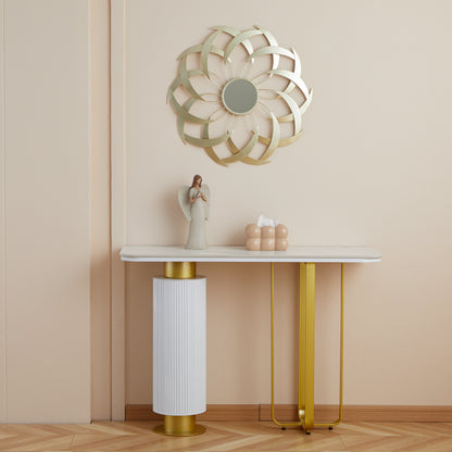 Criterion ARI Mirror 700mm Stylized Leaf Design Gold