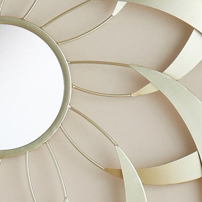 Criterion ARI Mirror 700mm Stylized Leaf Design Gold