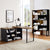 Criterion Accord Bookcase 1800mm Dark Oak Black