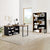 Criterion Accord Bookcase 1800mm Dark Oak Black