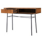 Criterion Albany Console Table 1200mm Semi-Assembled, Powder Coated Steel Legs Dark Ash