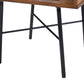 Criterion Albany End Table 500mm Semi-Assembled, Powder Coated Steel Legs Dark Ash