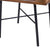 Criterion Albany End Table 500mm Semi-Assembled, Powder Coated Steel Legs Dark Ash