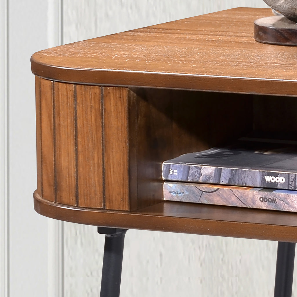 Criterion Albany End Table 500mm Semi-Assembled, Powder Coated Steel L ...