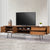 Criterion Albany Entertainment Unit, TV Cabinet 2100mm Semi-Assembled, Powder Coated Steel Legs Dark Ash