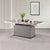Criterion Bremer Dining Table 1800mm 50mm Laminated Marble Top KSK Grey Wood Veneer