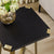 Criterion Capri Side Table 400mm Square Table, Gold Metal Leg and Metal Highlights Black Oak