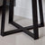 Criterion Capri End Table 445mm Round Table, Black Metal Leg and Metal Highlights Oak