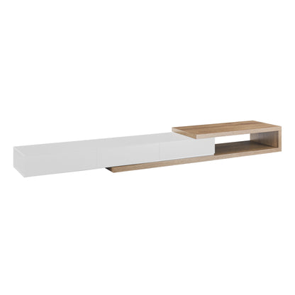 Criterion Concertina Expandable Entertainment Unit, TV Unit, TV Cabinet 2270mm Oak White