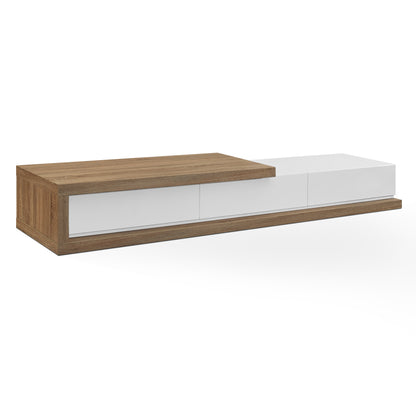Criterion Concertina Expandable Entertainment Unit, TV Unit, TV Cabinet 2270mm Oak White