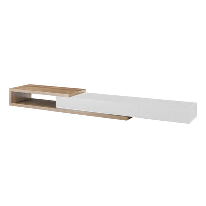 Criterion Concertina Expandable Entertainment Unit, TV Unit, TV Cabinet 2270mm Oak White