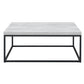 Criterion Chryzler Coffee Table 1000mm Metal Frame, Cement Look