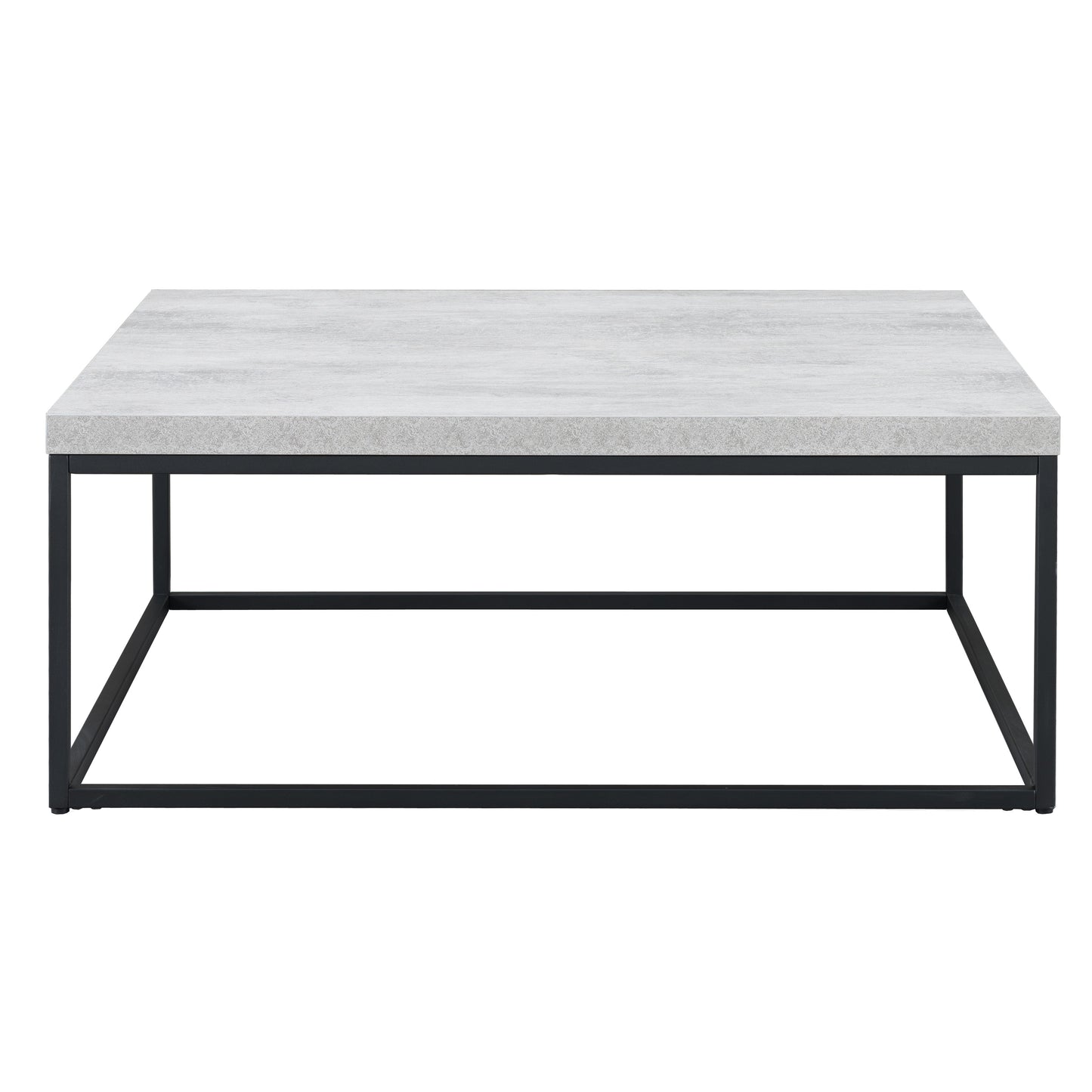 Criterion Chryzler Coffee Table 1000mm Metal Frame, Cement Look