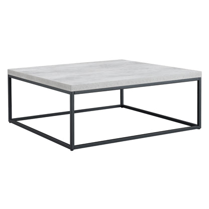 Criterion Chryzler Coffee Table 1000mm Metal Frame, Cement Look