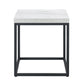 Criterion Chryzler End Table 450mm Metal Frame, Cement Look