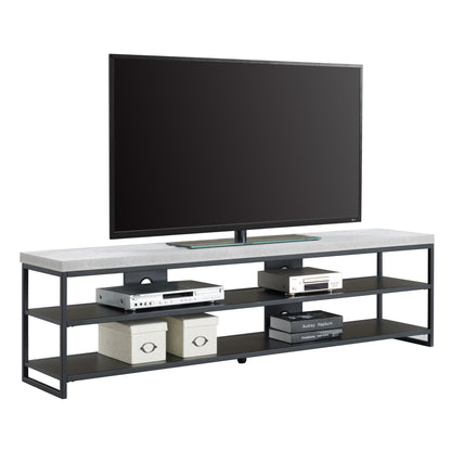 Criterion Chryzler Entertainment Unit, TV Cabinet 1800mm Metal Frame, Cement Look