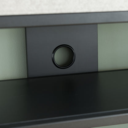 Criterion Chryzler Entertainment Unit, TV Cabinet 1800mm Metal Frame, Cement Look