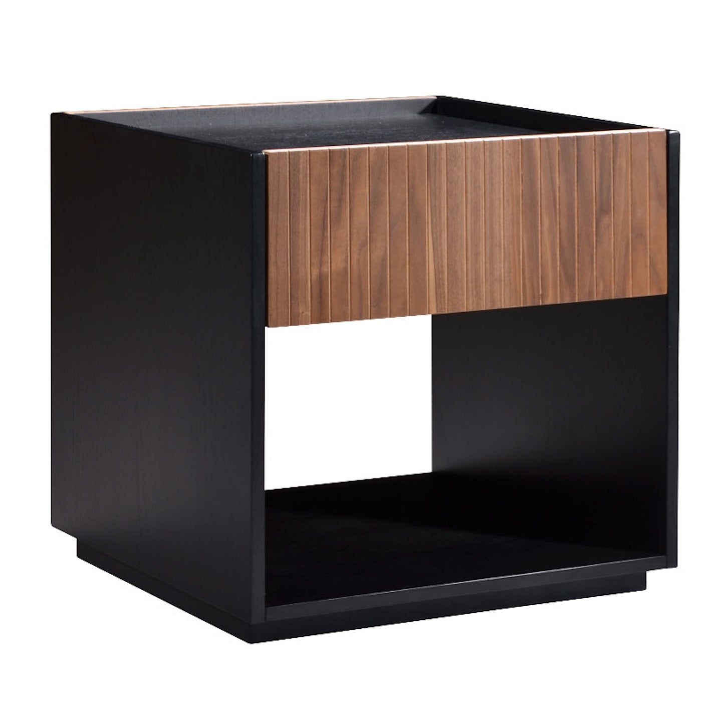 Criterion Coogee End Table 500mm Assembled Ash and Walnut Wood Veneer