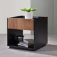 Criterion Coogee End Table 500mm Assembled Ash and Walnut Wood Veneer