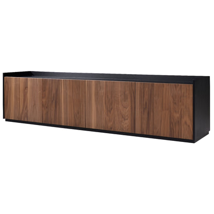 Criterion Coogee Entertainment Unit, TV Cabinet 2100mm Assembled Ash and Walnut Wood Veneer