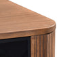 Criterion Denham Buffet, Side Board 1600mm Semi-Assembled, Solid Rubber Wood Legs Light Walnut Wood Veneer